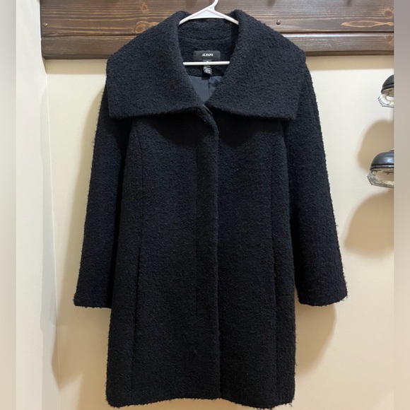 Alfani Jackets & Blazers - Alfani Black Wool Blend Coat Size 14